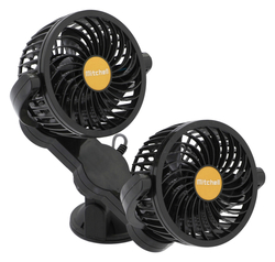 Ventilátor MITCHELL DUO 2x108mm 24V na přísavku