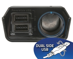 Adaptér s kabelem 12V + 2x USB 2400mA SELECT