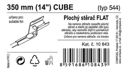 Stěrač FLAT BULK (CUBE) 14