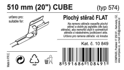 Stěrač FLAT BULK (CUBE) 20