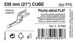 Stěrač FLAT BULK (CUBE) 21