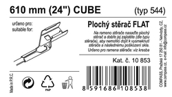 Stěrač FLAT BULK (CUBE) 24