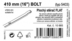 Stěrač FLAT BULK (BOLT) 16