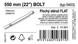 Stěrač FLAT BULK (BOLT) 22