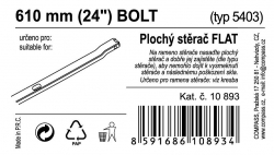 Stěrač FLAT BULK (BOLT) 24