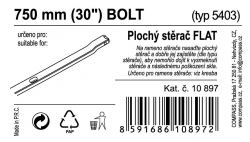 Stěrač FLAT BULK (BOLT) 30