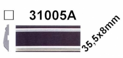 Samolepící ochranná lišta 5 metrů - černá + 2 střibrný pásky
