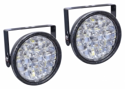 Světla denního svícení kulatá 18 LED/12V