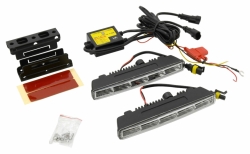 Světla denního svícení 5 HIGH POWER LED 12V/24V (182x23x51 mm)