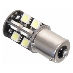 Žárovka 19 SMD LED 12V Ba15S s rezistorem CAN-BUS ready bílá