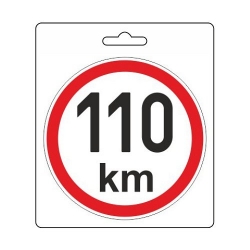 Samolepka omezená rychlost 110km/h (150 mm)