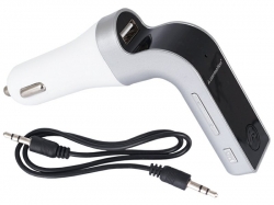 FM Modulátor s Bluetooth, Handsfree, USB 2.1A, 12V/24V