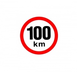 100 km/h nereflexní - 190mm