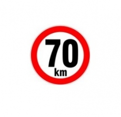 70 km/h nereflexní - 190mm