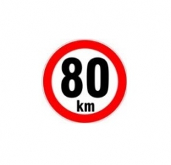 80 km/h nereflexní - 190mm