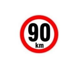 90 km/h nereflexní - 190mm