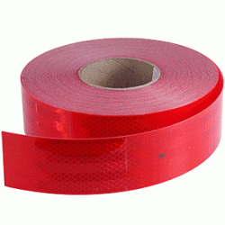 Reflexní páska 3M červená - na pevný podklad