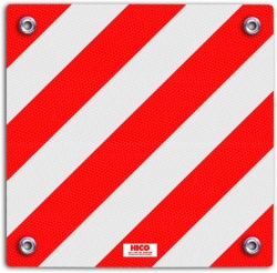 Tabule nadrozměrný náklad 500x500, s upínacím okem - II.tř.reflexe