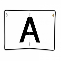 Reflexní tabule "A" sklopná s lemem