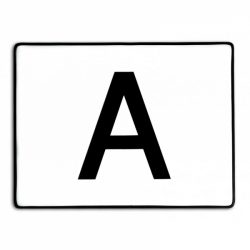 Reflexní tabule "A" pevná s lemem