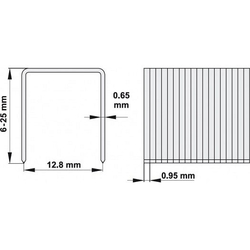 Sešívačka pneumatická 12,8 mm 7 bar