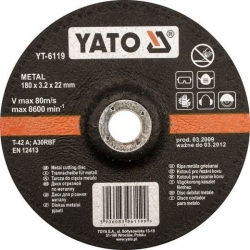 Kotouč na kov 115 x 22 x 6,0 mm vypouklý brusný